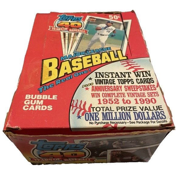 Other - 1991 Topps Wax Box 36 Packs 15 Cards ea. Chipper Jones Rookie
